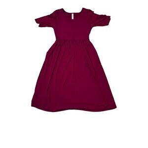 Zenana Outfitters Women's Casual Swing Dress With Pockets Size Medium